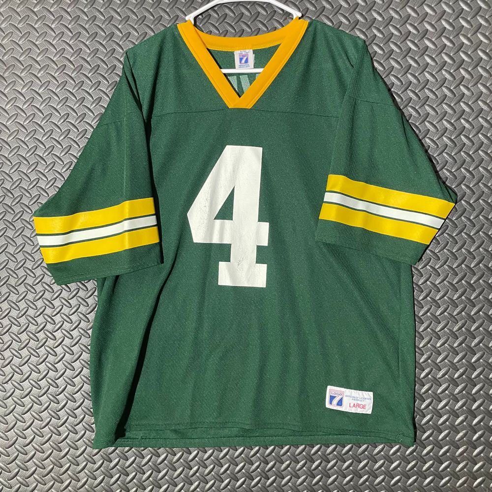 Vintage 90's Logo 7 Green Bay Packers Brett Favre Jersey Mens Size Large